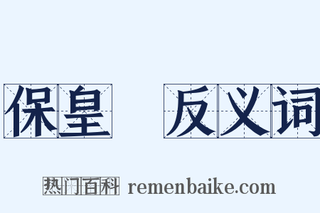保皇黨反义词是什么意思的图片